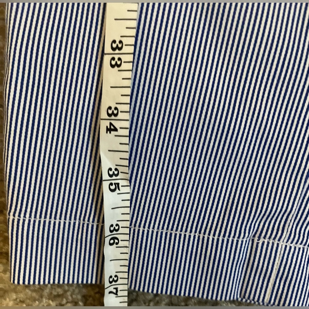 Talbots Stretch Cotton Curvy Fit Pinstripe Chinos size 12P - Picture 6 of 13